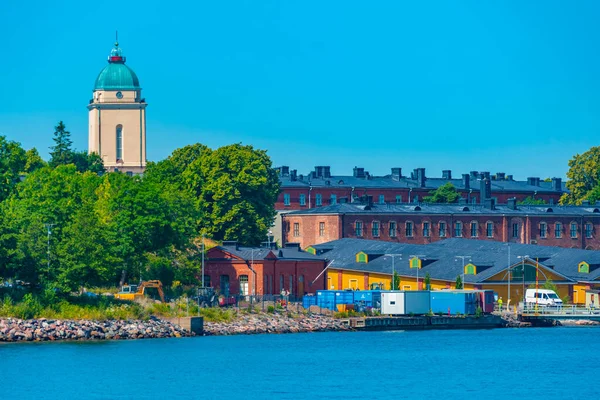 Widok Wioskę Wyspie Suomenlinna Finlandii — Zdjęcie stockowe