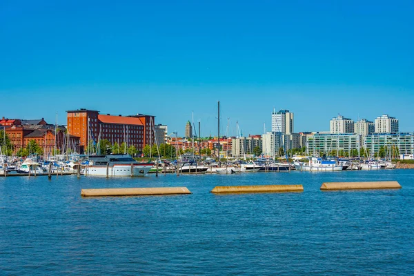 Vista Puerto Deportivo Distrito Kruununhaka Helsinki Finlandia — Foto de Stock