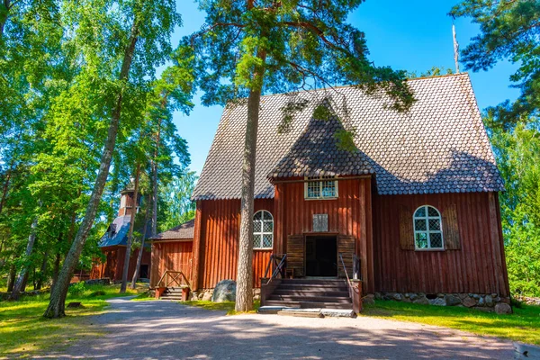 Деревянные Здания Seurasaari Open Air Museum Хельсинки Финляндия — стоковое фото