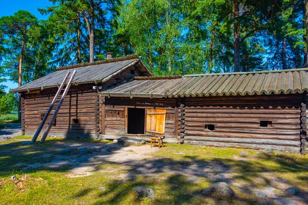 Дерев Яні Будівлі Seurasaari Open Air Museum Гельсінкі Фінляндія — стокове фото