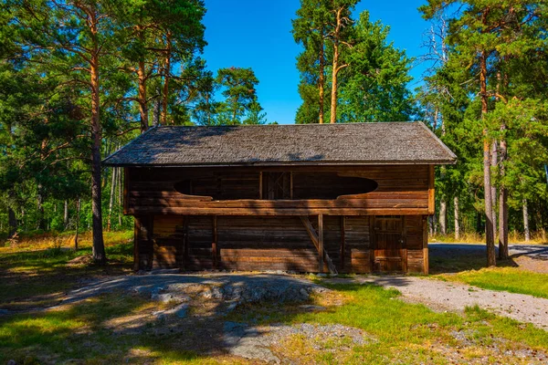 Дерев Яні Будівлі Seurasaari Open Air Museum Гельсінкі Фінляндія — стокове фото