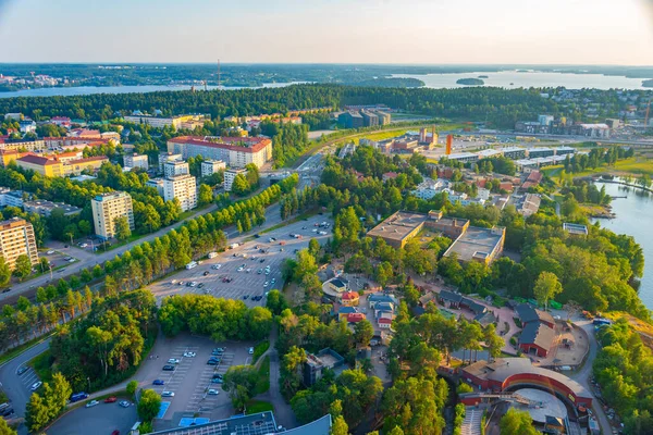 Panorama Pohled Finské Město Tampere — Stock fotografie