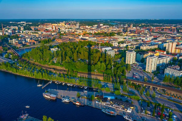 Panorama Pohled Centrum Finského Města Tampere — Stock fotografie
