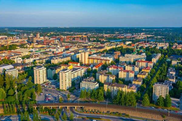 Panoráma Kilátás Finn Városra Tamperére — Stock Fotó