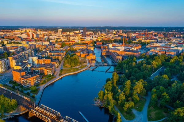 Vista Panoramica Sul Centro Della Città Finlandese Tampere — Foto Stock