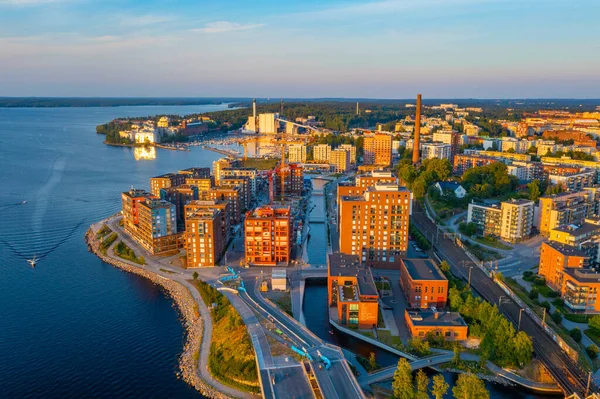 Vista Panoramica Sulla Città Finlandese Tampere — Foto Stock