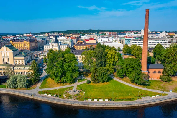 Waterkant Van Tammerkoski Kanaal Tampere Finland — Stockfoto