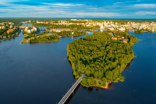 Vue Panoramique Ville Finlandaise Oulu — Photo