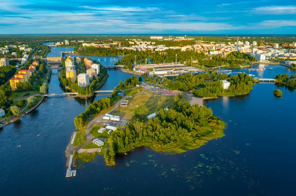Panorama Pohled Finské Město Oulu — Stock fotografie