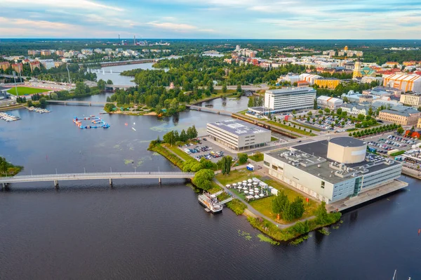 Panorama Pohled Centrum Finska Oulu — Stock fotografie