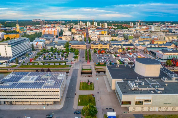 Blick Auf Das Zentrum Der Finnischen Stadt Oulu — Stockfoto