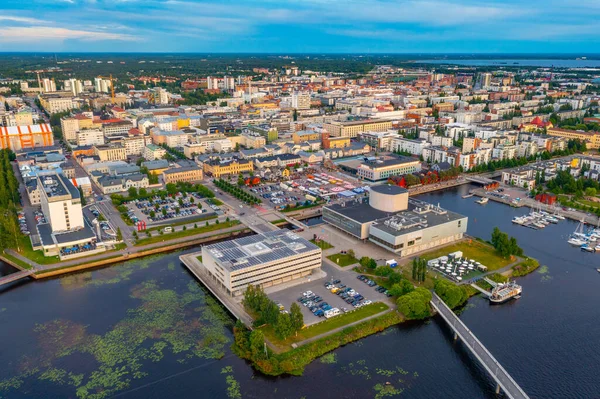 Vue Panoramique Centre Ville Finlandaise Oulu — Photo