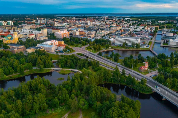 Panorama Pohled Centrum Finska Oulu — Stock fotografie