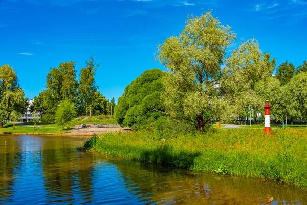 Flodpark Vid Suntifloden Karleby Finland — Stockfoto