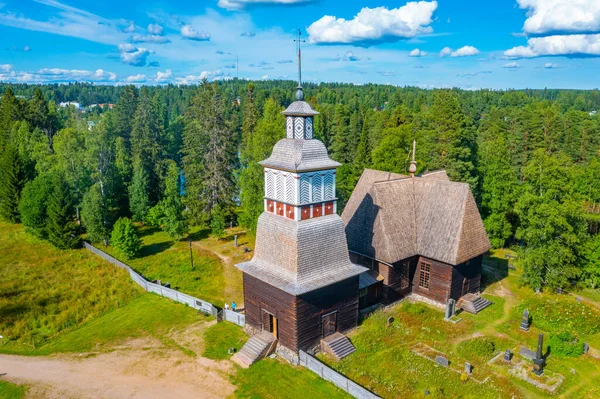 Παλιά Εκκλησία Του Petajavesi Στη Φινλανδία — Φωτογραφία Αρχείου