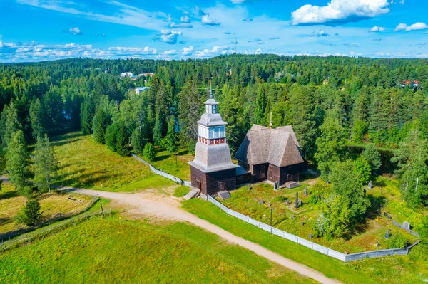 stock image The Old Church of Petajavesi in Finland.