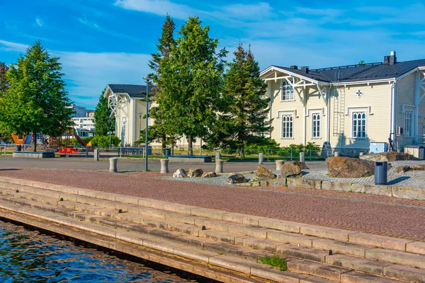 Bunte Holzhäuser Kuopio Finnland — Stockfoto