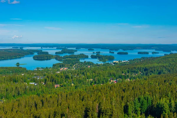 Panorama View Islands Surrounding Finnish Town Kuopio — Stock Photo, Image