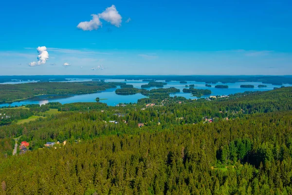 Panorama View Islands Surrounding Finnish Town Kuopio — Stock Photo, Image