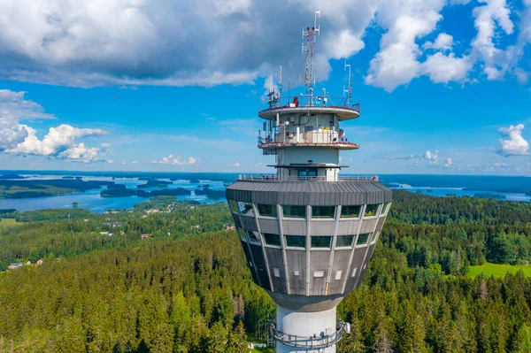 Finlandiya 'nın Kuopio kentindeki Puijo Kulesi.