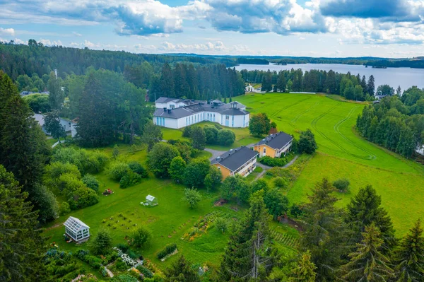Widok Klasztor Valamo Finlandii — Zdjęcie stockowe
