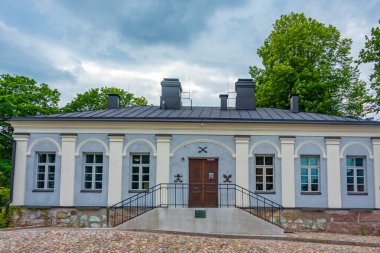 Finlandiya 'nın Lappeenranta kentindeki Linnoitus kalesinde tarihi binalar.