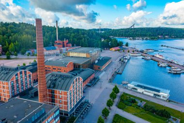 Lahti Limanı ve Sibelius Salonu, Finlandiya.