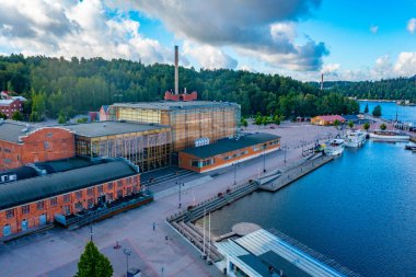 Lahti Limanı ve Sibelius Salonu, Finlandiya.