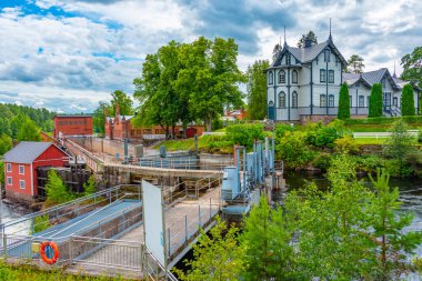 Finlandiya 'da tarihi Verla kağıt fabrikası.