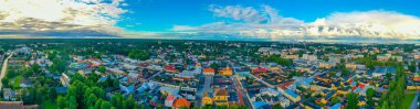 Finlandiya 'nın Rauma kenti Panorama.