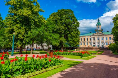 Finlandiya 'daki eski belediye binası Pori.