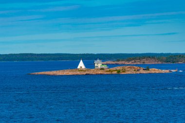 Finlandiya 'daki Aland Adalarındaki Kobba Klintar pilot istasyonu.