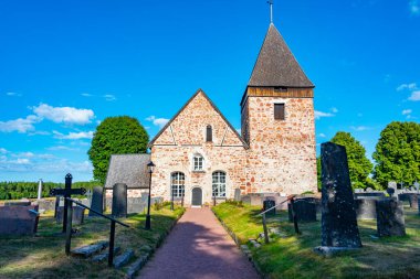 Finlandiya 'daki Aland Adalarındaki Hammarland Kilisesi.