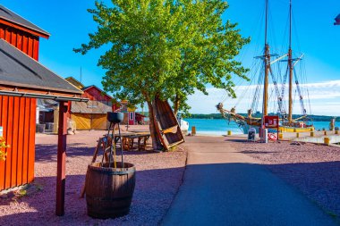 Sjokvarteret, Finlandiya 'nın Aland adalarında Mariehamn' da açık hava müzesi