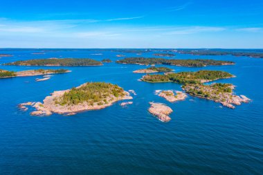Finlandiya 'da Aland takımadalarını oluşturan Rocky adaları.