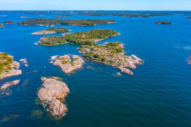Finlandiya 'da Aland takımadalarını oluşturan Rocky adaları.