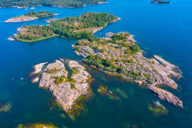 Finlandiya 'da Aland takımadalarını oluşturan Rocky adaları.
