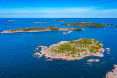 Finlandiya 'da Aland takımadalarını oluşturan Rocky adaları.