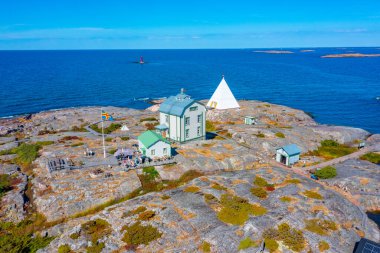 Finlandiya 'daki Aland adalarındaki Kobba Klintar pilot istasyonunun panorama görüntüsü.