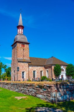 Jomala 'daki St. Olaf Kilisesi, Aland Adaları, Finlandiya.