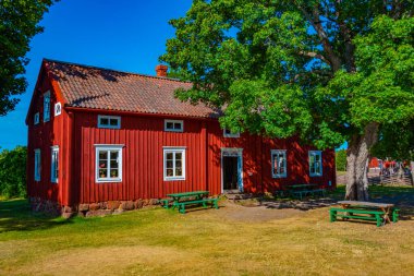 Finlandiya 'daki Aland Adaları Kastelholm Açık Hava Müzesi Jan Karlsgarden