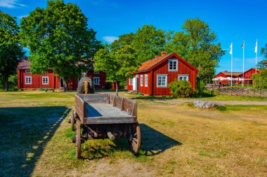 Finlandiya 'daki Aland Adaları Kastelholm Açık Hava Müzesi Jan Karlsgarden