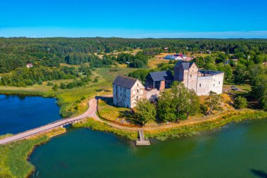 Finlandiya 'daki Aland Adalarındaki Kastelholm Kalesi.