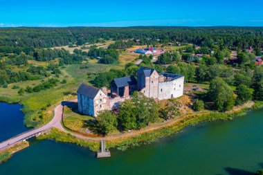Finlandiya 'daki Aland Adalarındaki Kastelholm Kalesi.