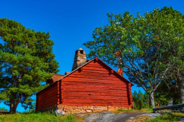 Finlandiya 'daki Aland Adaları Kastelholm Açık Hava Müzesi Jan Karlsgarden