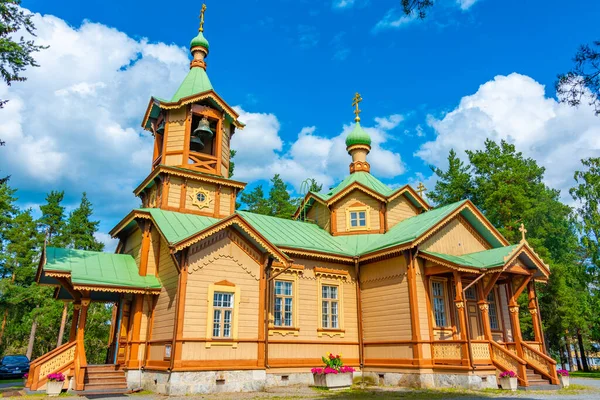 stock image Saint Nicholas orthodox church in Joensuu, Finland.