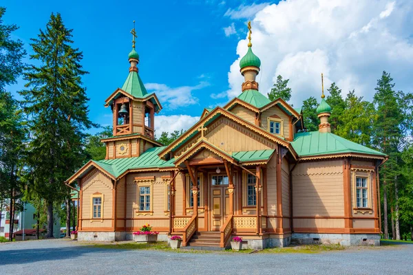 stock image Saint Nicholas orthodox church in Joensuu, Finland.