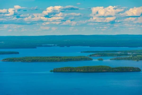 Panorama Utsikt Över Skärgården Vid Sjön Pielinen Vid Koli Nationalpark — Stockfoto