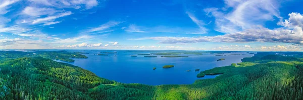 Panorama View Archipelago Lake Pielinen Koli National Park Finland — стокове фото
