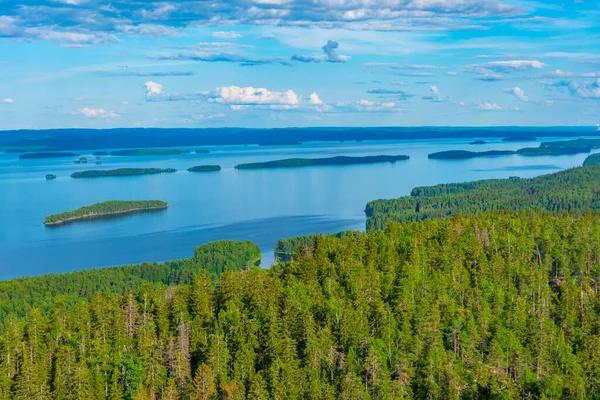 Panorama View Archipelago Lake Pielinen Koli National Park Finland — стокове фото